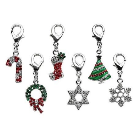UNCONDITIONAL LOVE Holiday lobster claw charms  -  zipper pulls Star of David . UN751525